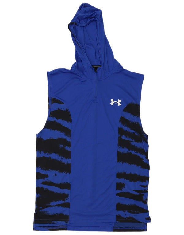Under Armour Ανδρικό γιλέκο με κουκούλα γραφικό Top Large Blue Animal Print Polyester