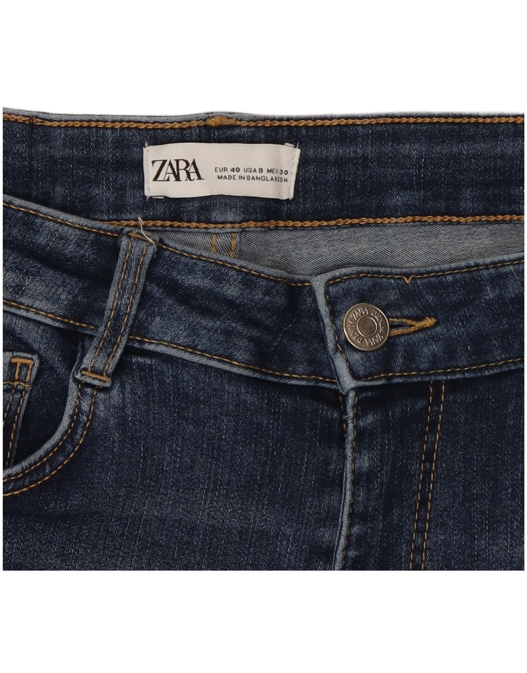 Zara Γυναικείο Skinny Jeans EU 40 Medium W30 L27 Blue
