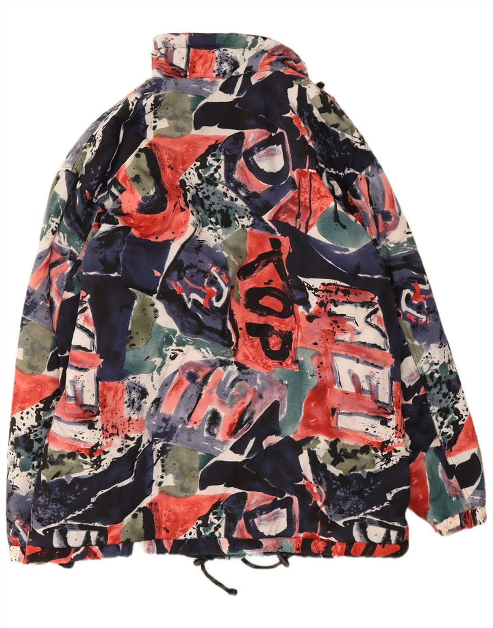 Vintage Ανδρικό Abstract Pattern Windbreaker Jacket UK 42 XL Πολύχρωμο