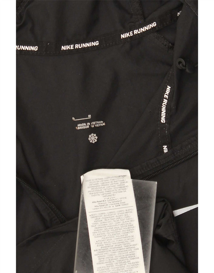 Γυναικεία αθλητική φόρμα Nike Running Hooded Top Jacket UK 14 Medium Black