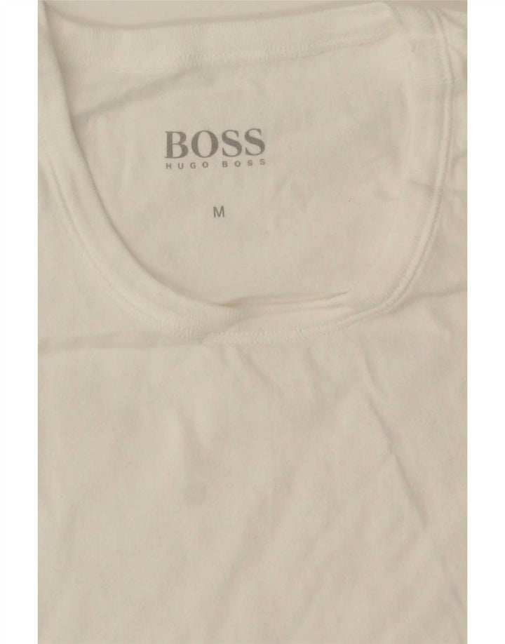 Ανδρικό μπλουζάκι Hugo Boss Τοπ μεσαίο λευκό