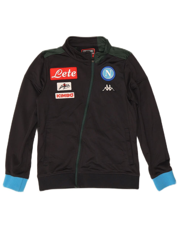 Kappa Boys Gara Graphic αθλητική φόρμα Top Jacket 9-10 Years Black Colourblock