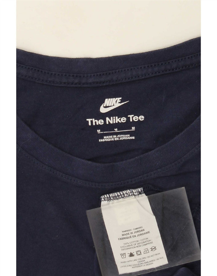 Ανδρικό μπλουζάκι Nike, μεσαίο μπλε, βαμβακερό