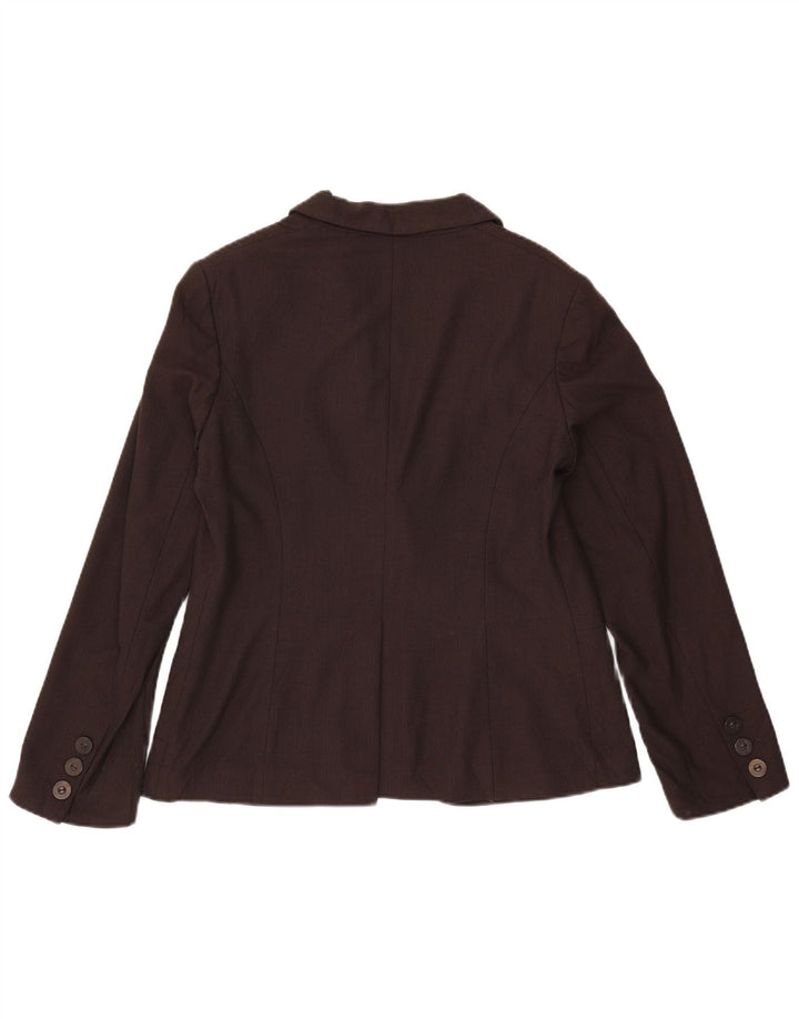 Marks & Spencer Γυναικείο Μπουφάν 1 Κουμπί Blazer UK 14 Μεσαίο Καφέ