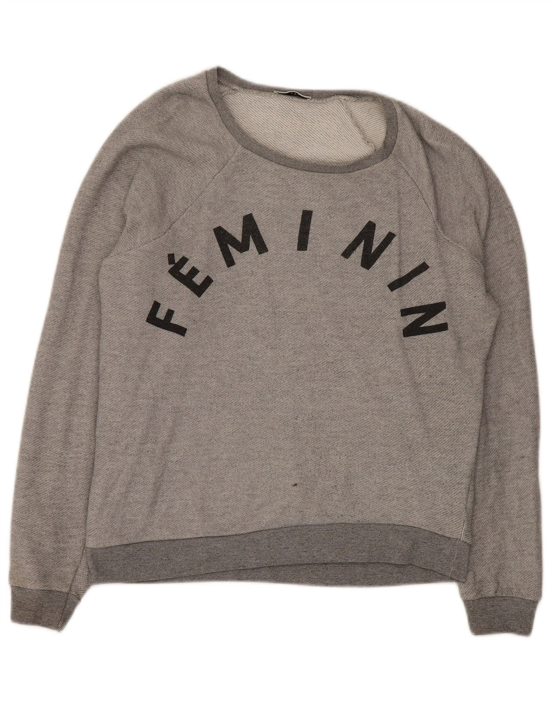 WHISTLES Γυναικεία υπερμεγέθη γραφική φούτερ Jumper UK 8 Small Grey