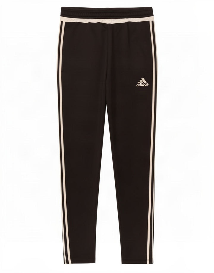 Ανδρική φόρμα Adidas Climalite Παντελόνι μεσαίου μαύρου χρώματος πολυεστέρας