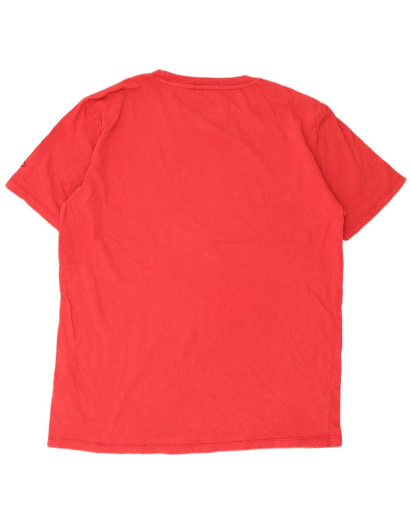 Ανδρικό γραφικό T-Shirt Replay Top 2XL Κόκκινο βαμβακερό