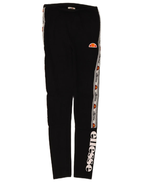 ELLESSE Γυναικείο Γραφικό Κολάν UK 8 Smal Black Colourblock Βαμβακερό