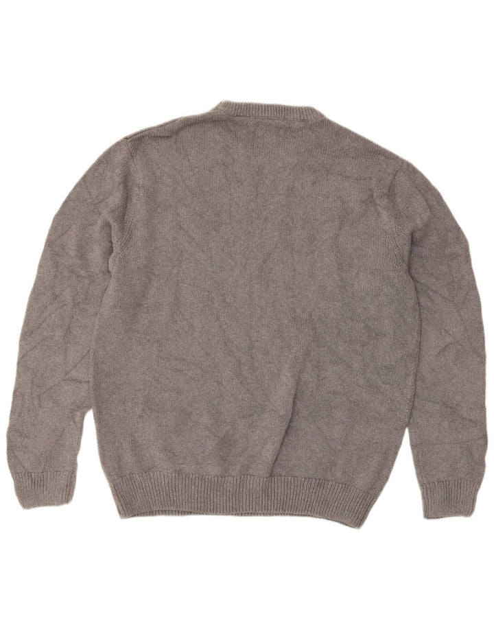 Ανδρικό πουλόβερ Chaps Regular Fit Crew Neck Jumper μεγάλο γκρι βαμβακερό