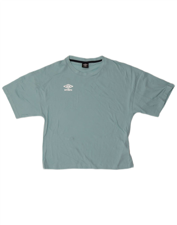 Γυναικείο T-Shirt Umbro Top UK 14 Medium Blue Cotton