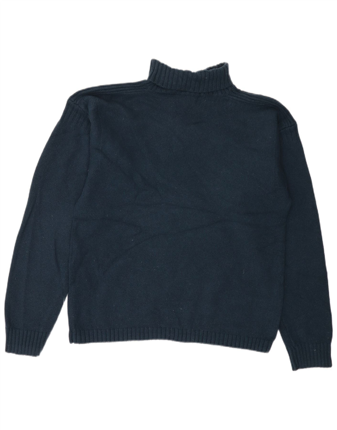 LEVI'S Γυναικείο πουλόβερ με ρολό λαιμόκοψη UK 18 XL Navy Blue Lambswool