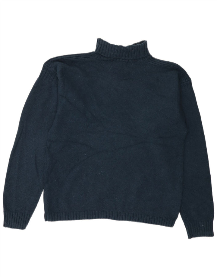 LEVI'S Γυναικείο πουλόβερ με ρολό λαιμόκοψη UK 18 XL Navy Blue Lambswool