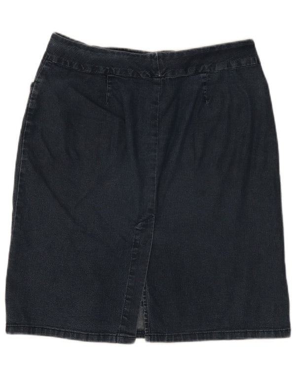 Benetton Γυναικεία Τζιν Φούστα IT 44 Medium W28 Navy Blue Cotton