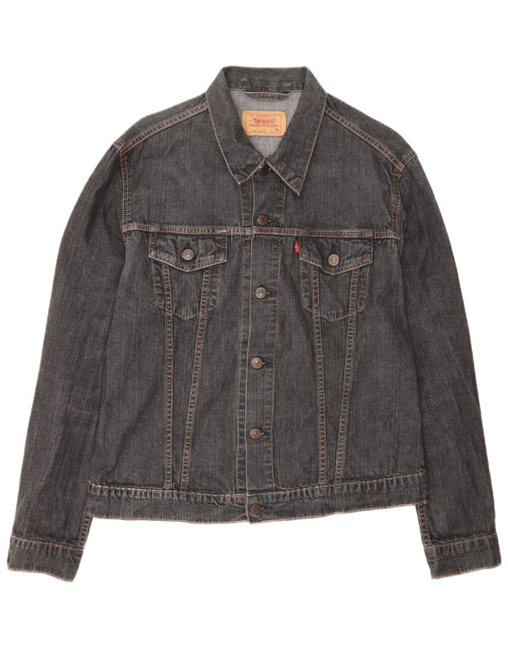 Levi's Girls Denim Jacket 15-16 Years XL Grey Cotton