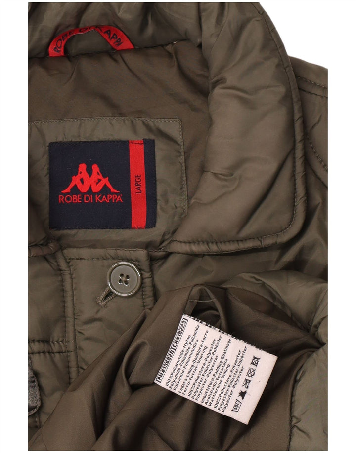 Kappa Γυναικείο μπουφάν UK 16 Large Green Polyamide