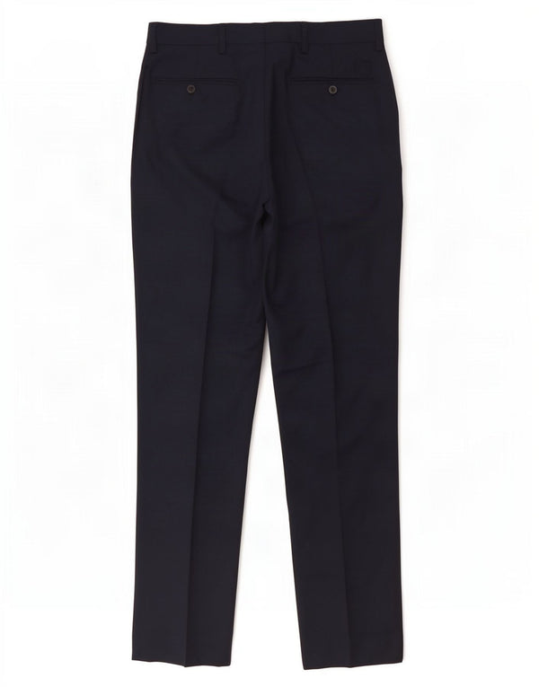 Marks & Spencer Ανδρικά Slim Fit Casual Παντελόνια W30 L31 Navy Blue Polyester