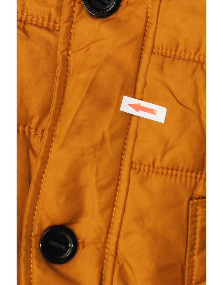 Zara Ανδρικό Military Jacket UK 36 Small Orange Polyester