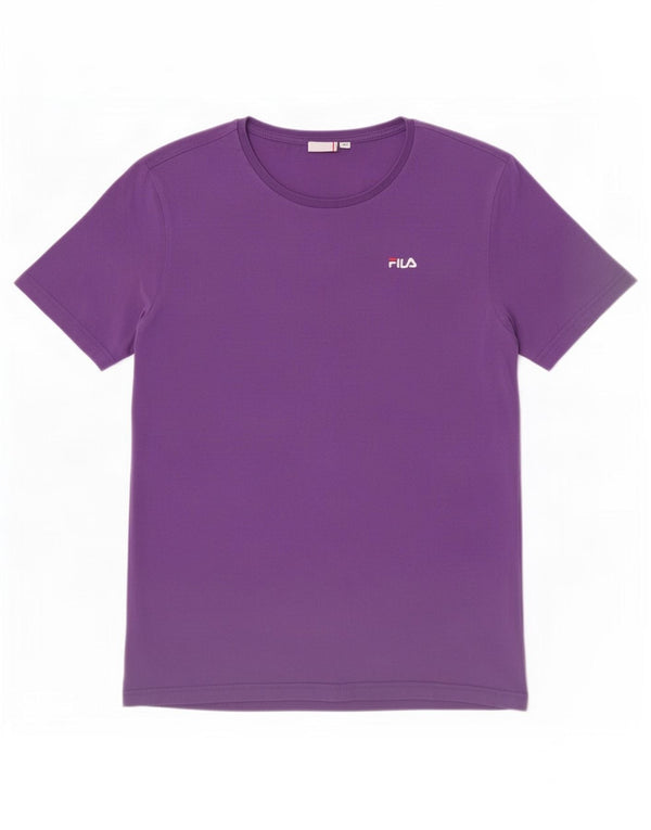 Fila Γυναικείο T-Shirt Top UK 14 Medium Purple Βαμβακερό