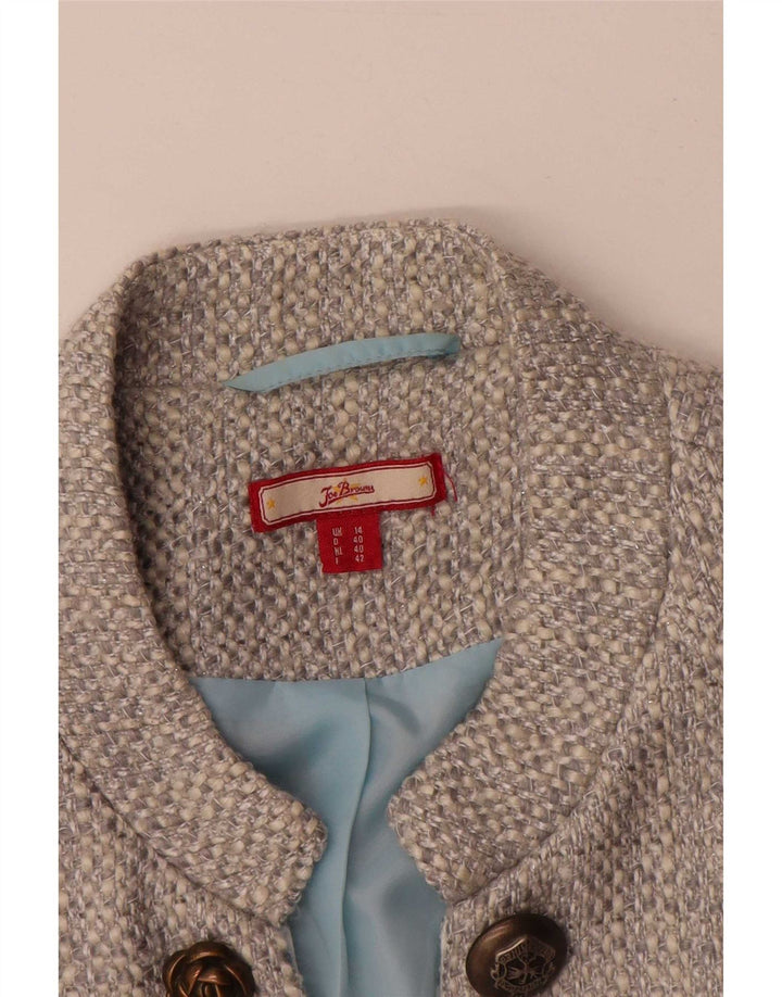 Joe Browns Γυναικείο τζάκετ blazer UK 14 μεσαίου γκρι ακρυλικό με 3 κουμπιά