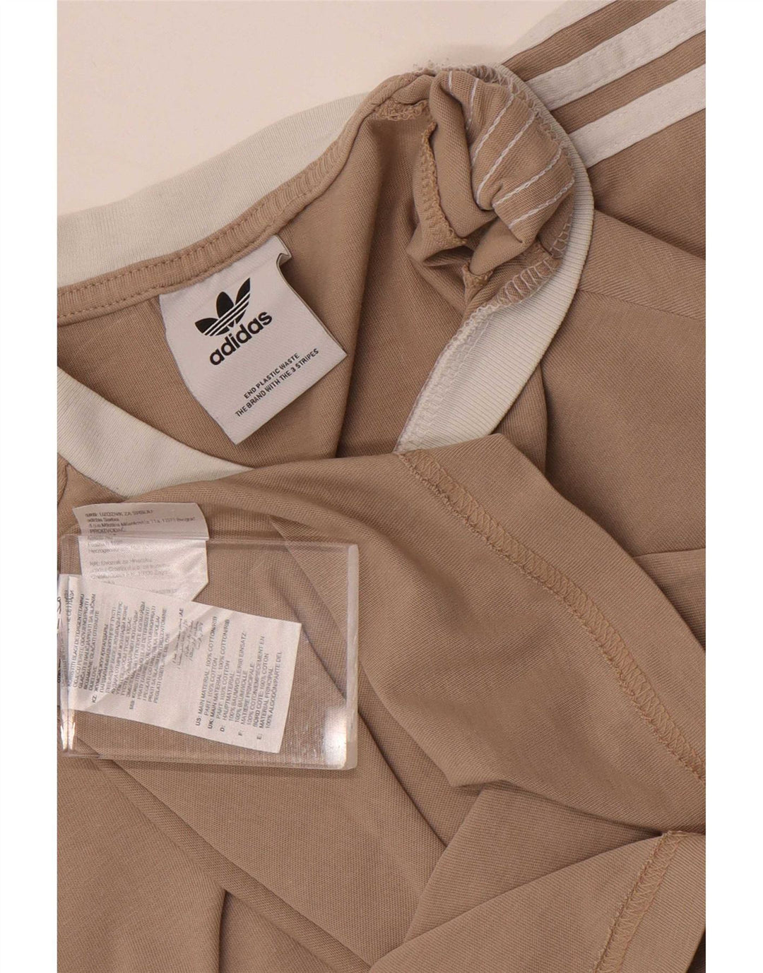 Ανδρικό T-Shirt Adidas Top Μικρό καφέ βαμβακερό ρετρό