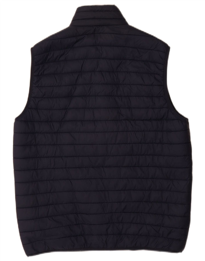 Zara ανδρική επένδυση Gilet UK 38 Medium Navy Blue Nylon