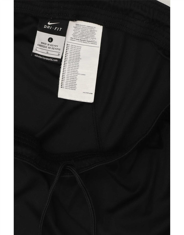 Ανδρικό αθλητικό σορτς Nike Dri Fit, μεγάλο μαύρο πολυεστέρα