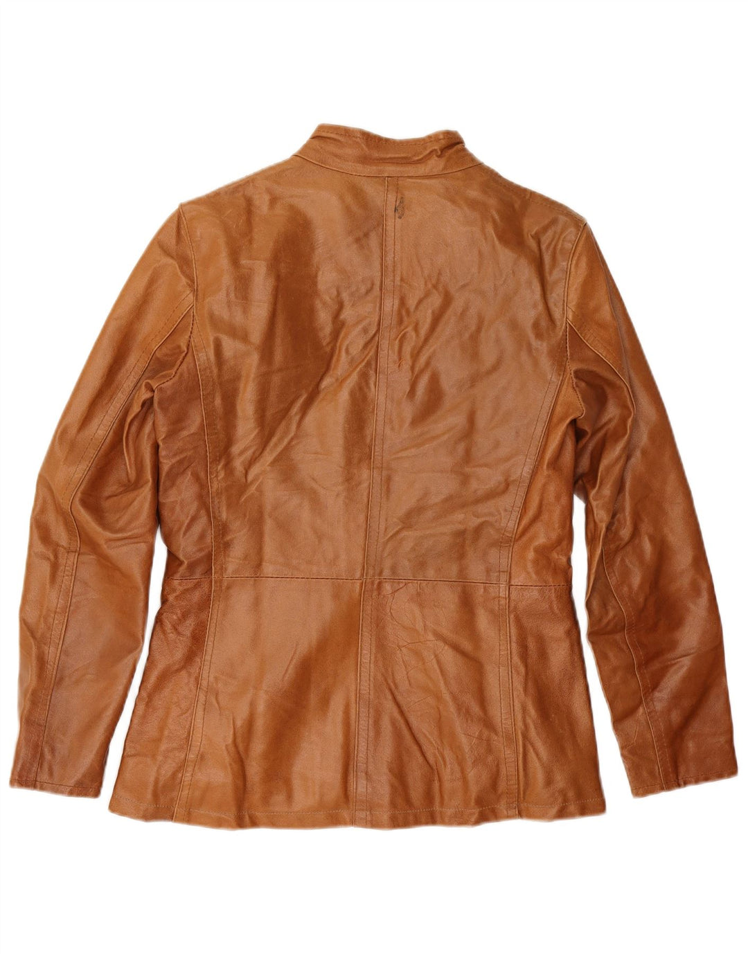 Bayside Γυναικείο Δερμάτινο Μπουφάν UK 10 Small Brown Δερμάτινο