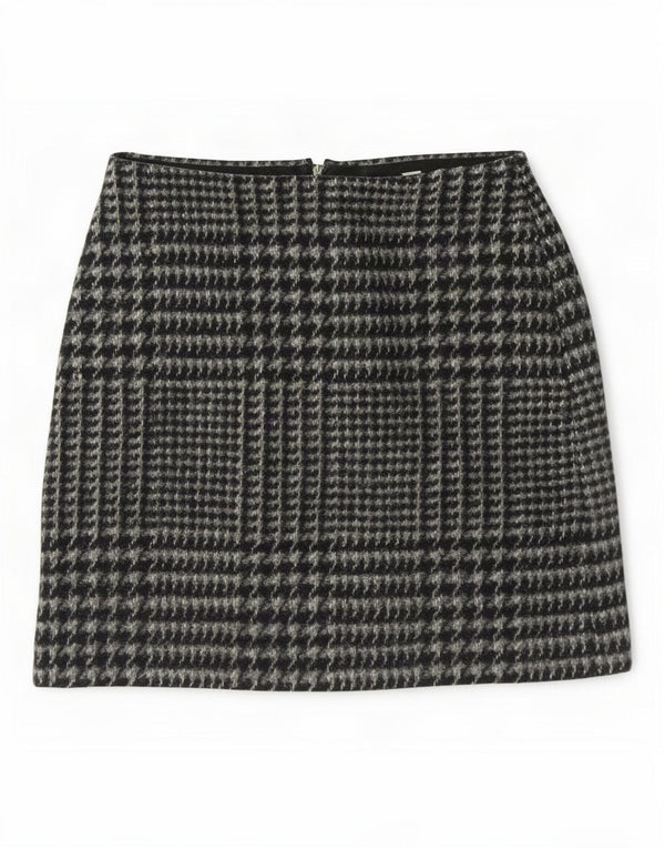 Jack Wills Γυναικεία μίνι φούστα UK 8 Small W28 Grey Houndstooth Polyester