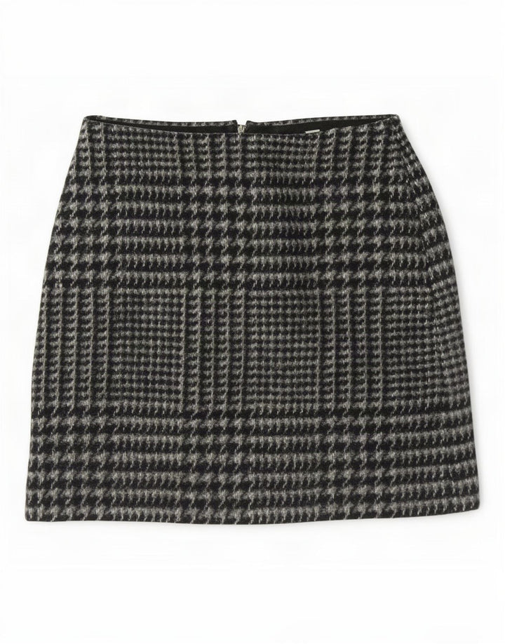 Jack Wills Γυναικεία μίνι φούστα UK 8 Small W28 Grey Houndstooth Polyester