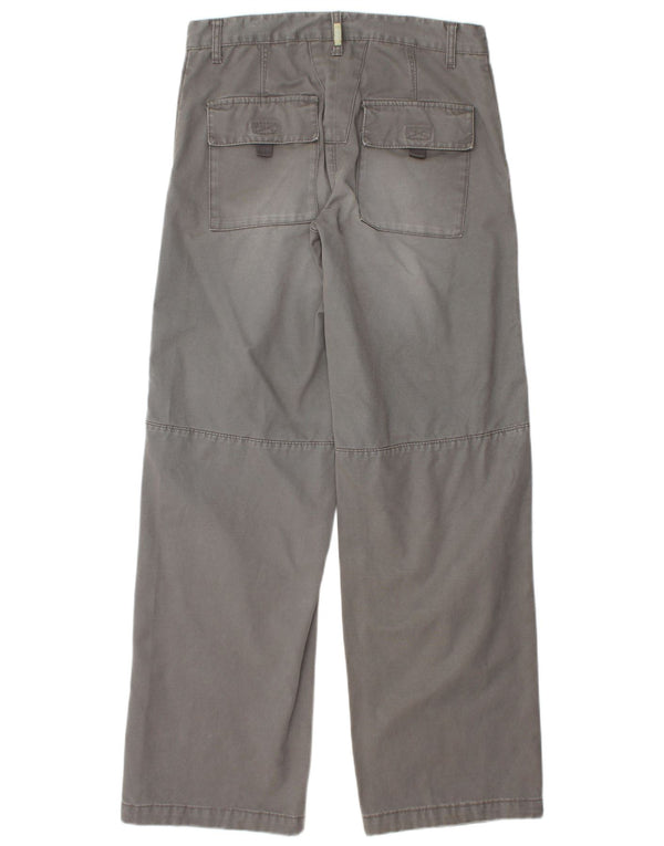 RIFLE Ανδρικό φαρδύ παντελόνι Chino W30 L33 Γκρι βαμβακερό