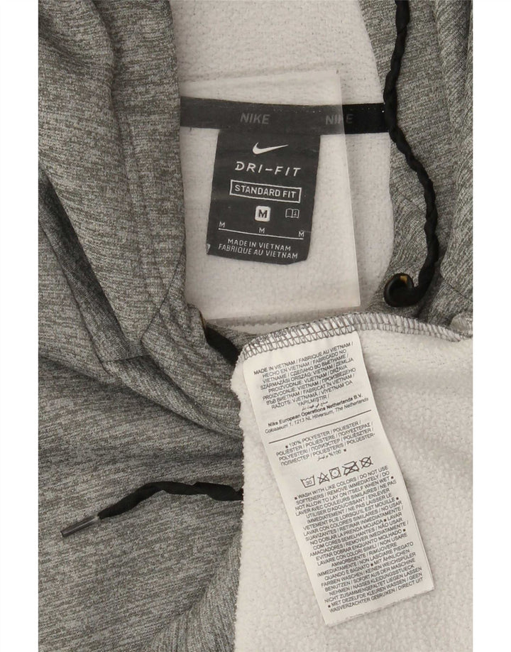 Nike Ανδρικό Dri Fit Standard Fit Jumper με κουκούλα μεσαίου γκρι πολυεστέρας
