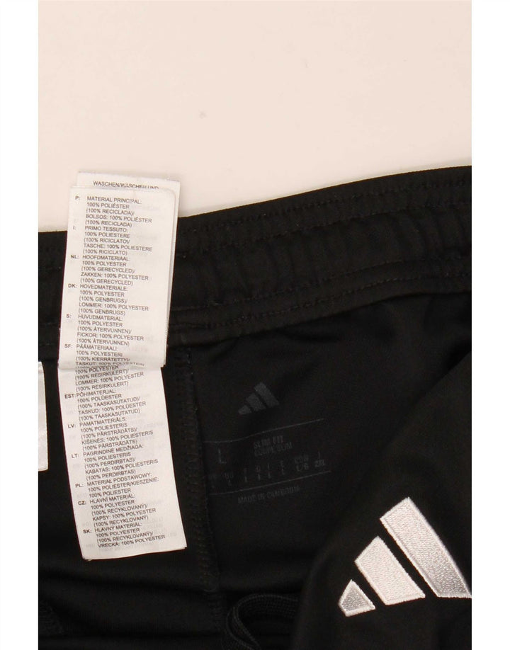 Ανδρική αθλητική φόρμα Adidas Slim Fit Παντελόνι Μεγάλο Μαύρο Πολυεστέρα
