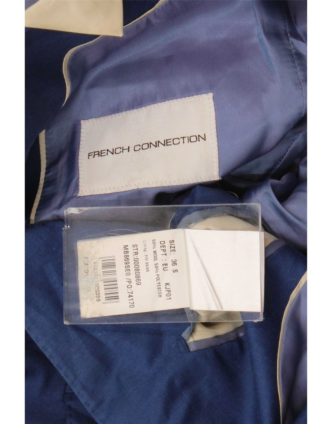 French Connection Ανδρικό μπουφάν 3/4 μανίκι με 2 κουμπιά UK 36 Small Blue