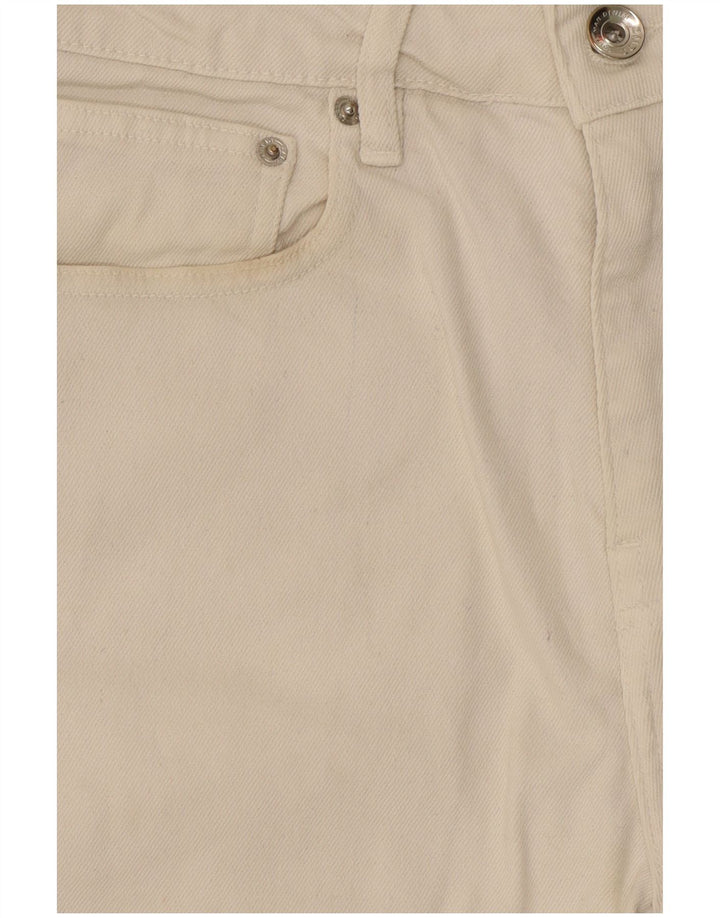 Zara Ανδρικό τζιν σορτς EU 38 Small W30 Λευκό βαμβακερό