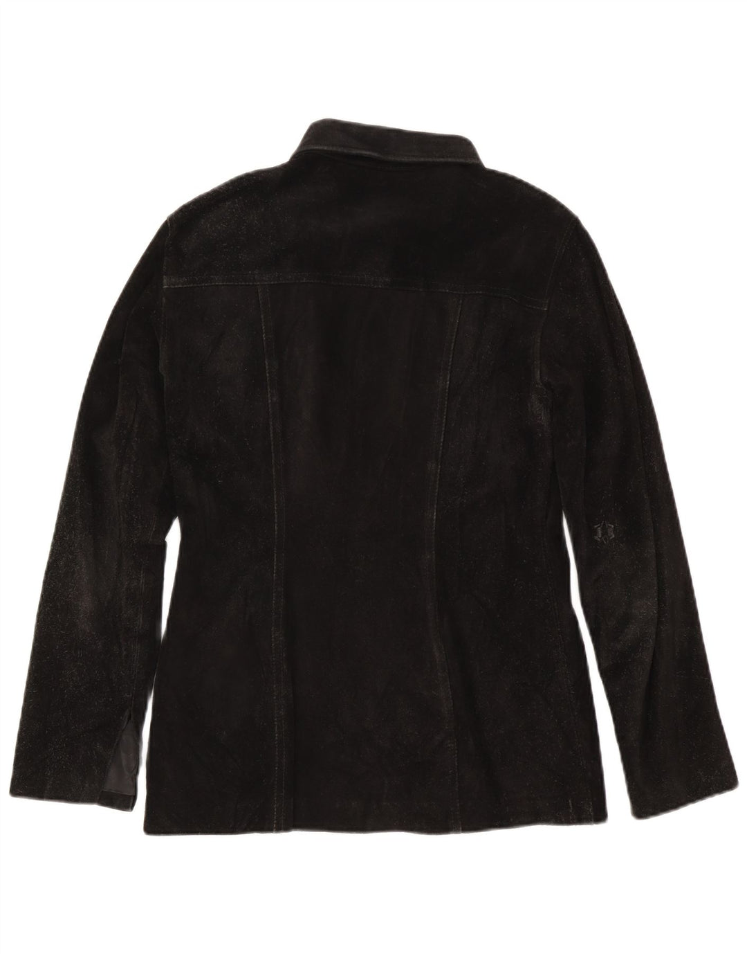 Vintage γυναικείο πουκάμισο Suede πουκάμισο IT 46 Large Μαύρο