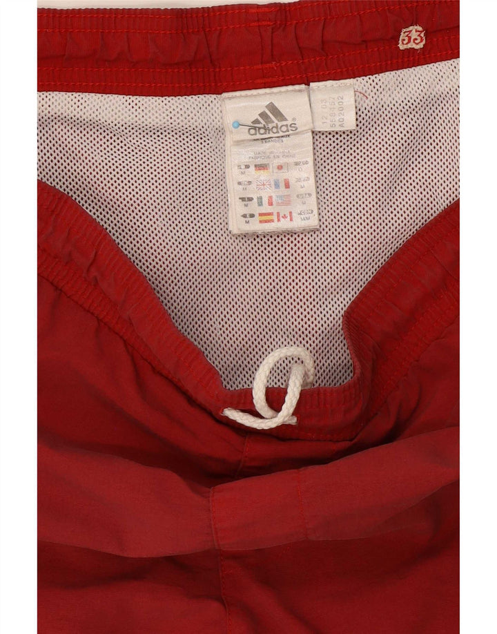 Ανδρικό σορτς κολύμβησης Adidas από μεσαίο καφέ πολυεστέρα