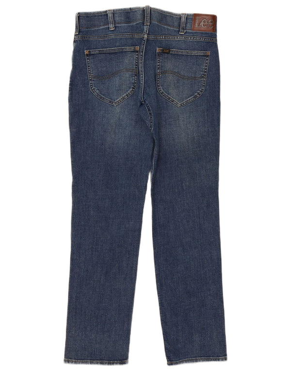 Lee Mens Straight Tapered Jeans W34 L31 Blue