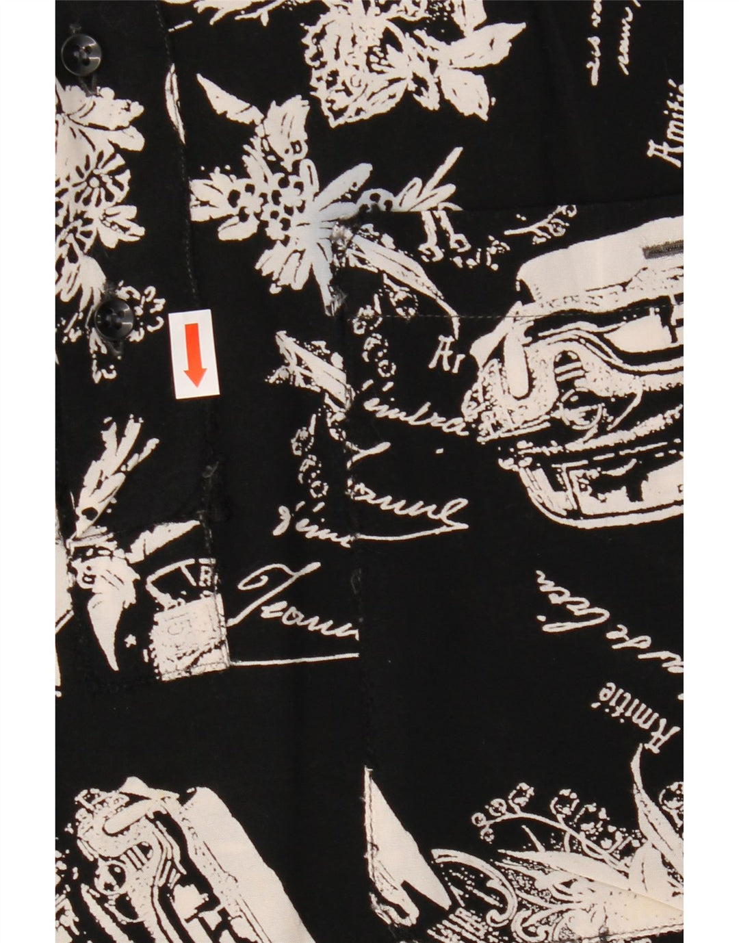 Ανδρικό γραφικό πουλόβερ ανδρικό πουκάμισο μεσαίο μαύρο