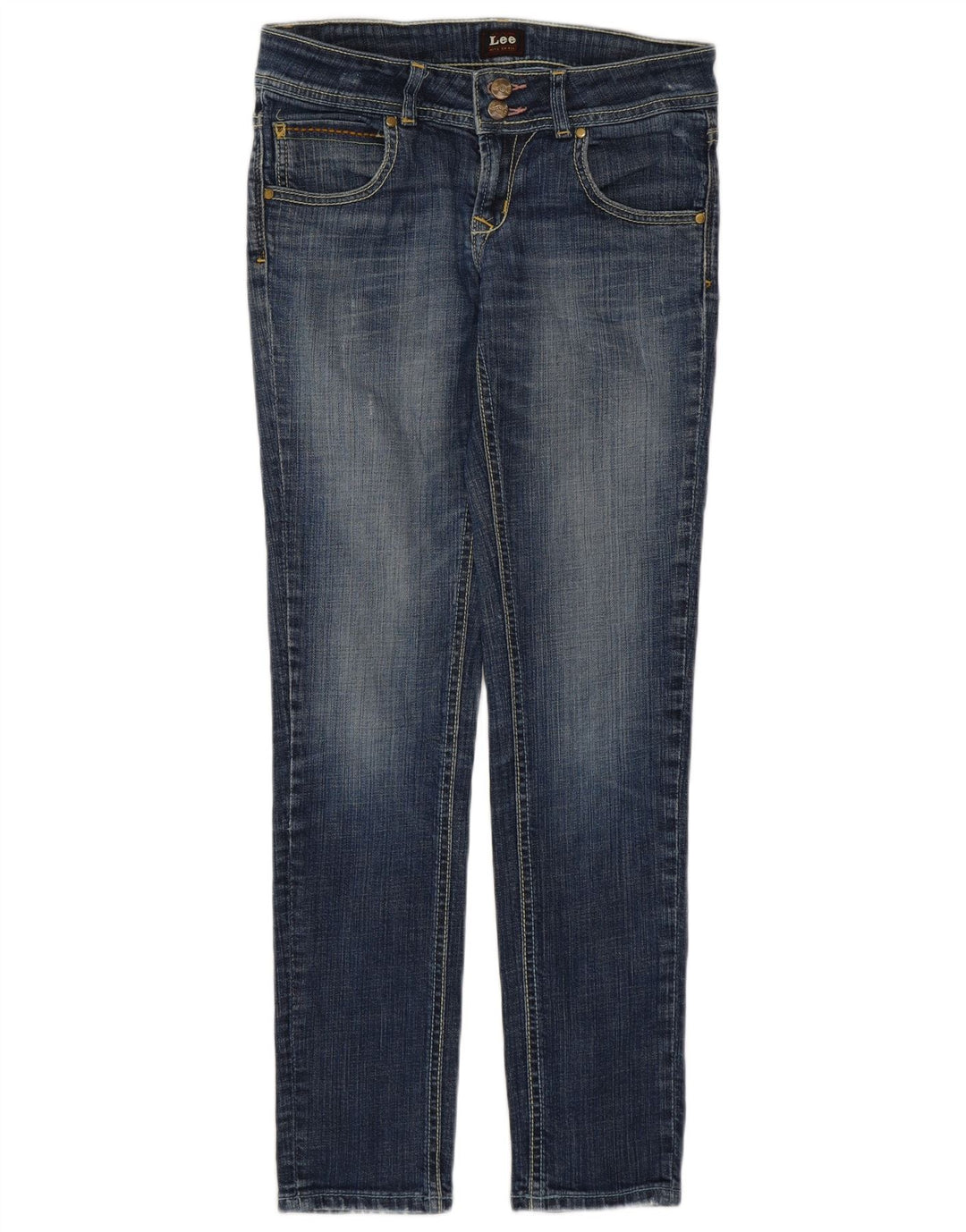 Lee Womens Slim Jeans W28 L29 Blue Cotton