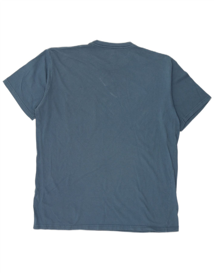 Russell Athletic Ανδρικό T-Shirt Top μεγάλο μπλε βαμβακερό