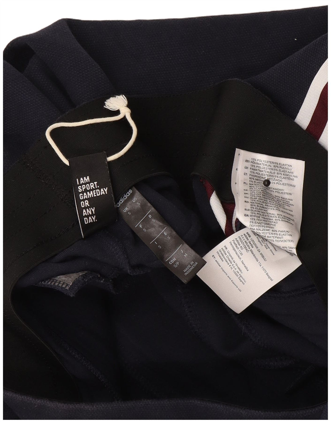 Ανδρική αθλητική φόρμα Adidas Παντελόνι Μικρό Navy Blue Polyester