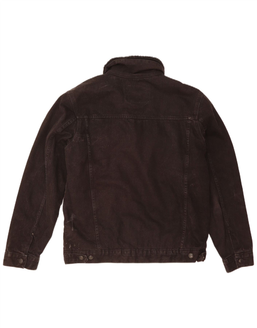 Zara Ανδρικό Τζιν Σέρπα Μπουφάν UK 42 XL Μαύρο Πολυεστέρας