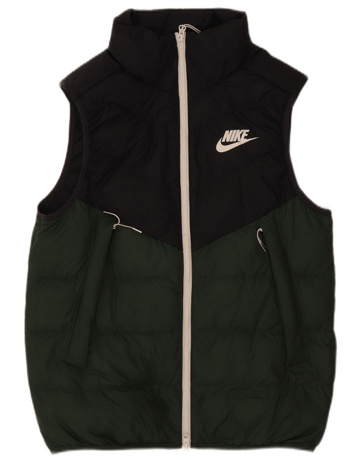 Ανδρική επένδυση Nike Gilet UK 38 με μεσαίο πράσινο χρώμα πολυεστέρας