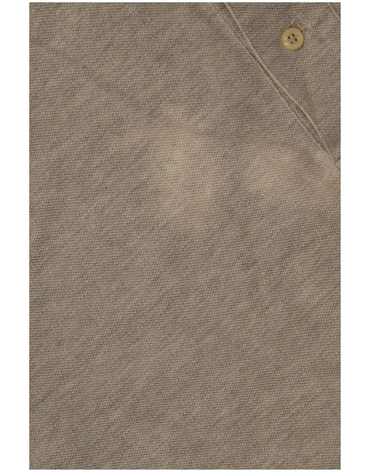 POLO RALPH LAUREN Ανδρικό μακρυμάνικο πουκάμισο πόλο με φαρδιά εφαρμογή, μεσαίο γκρι βαμβακερό