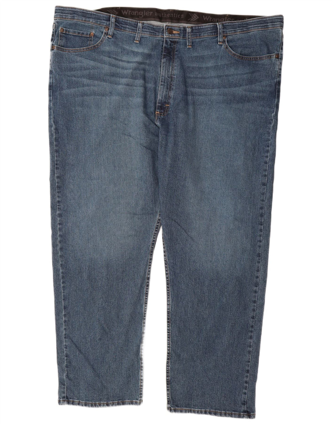 Ανδρικό τζιν Wrangler ίσιο W48 L30 Μπλε βαμβακερό