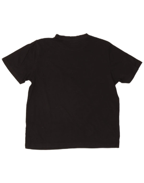 Ανδρικό γραφικό T-Shirt Kappa Top Large Μαύρο