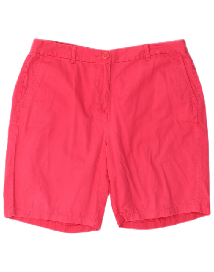 Marks & Spencer Γυναικείο σορτς Chino UK 12 Medium W30 Ροζ βαμβακερό
