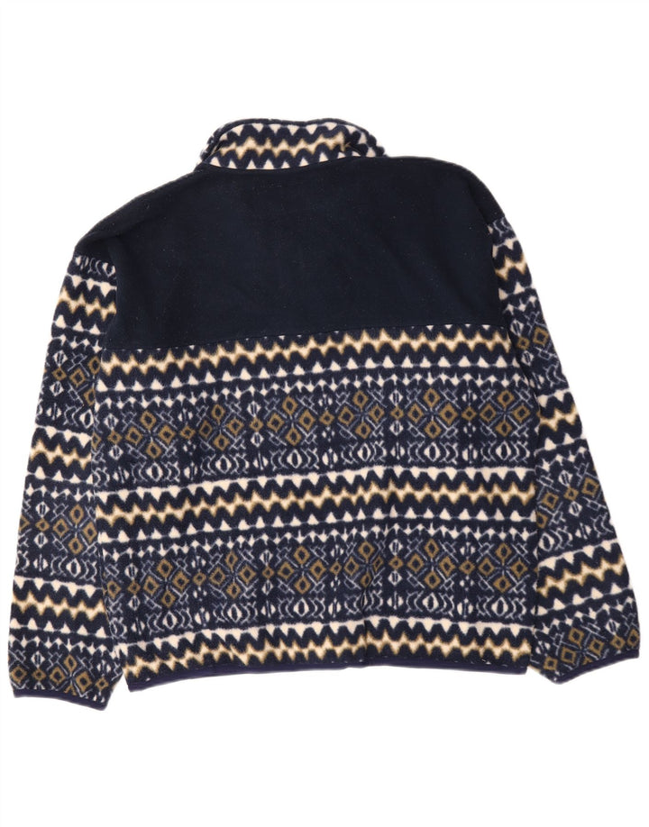 Invicta Ανδρικό φερμουάρ Fleece Jumper Medium Navy Blue Geometric