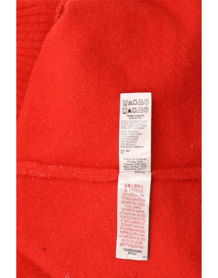 Marks & Spencer Γυναικείο πουλόβερ με λαιμό χελώνα UK 16 μεγάλο κόκκινο