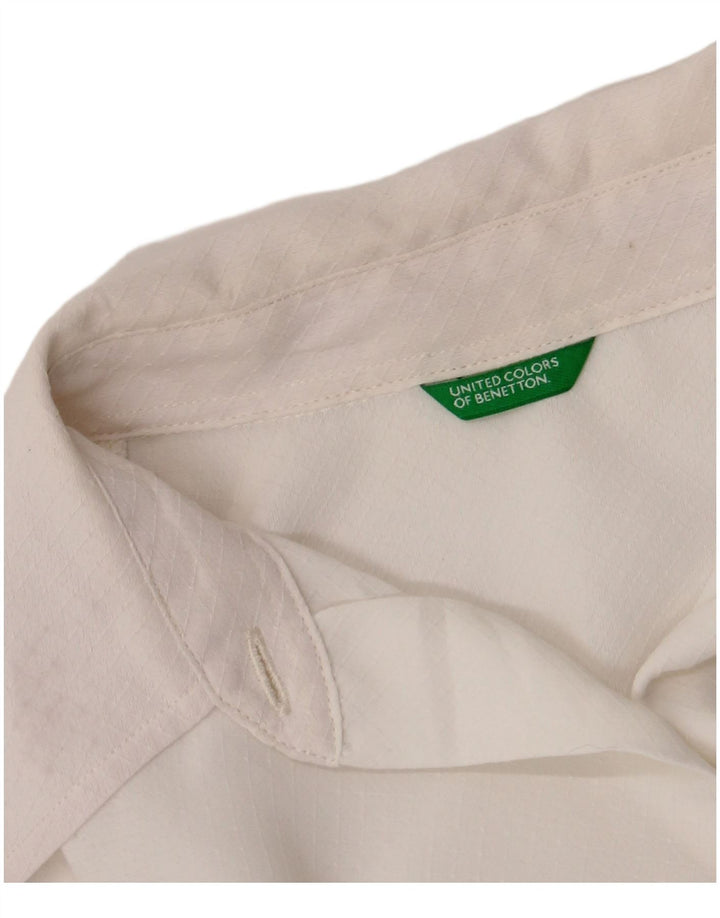 Γυναικείο πουκάμισο Benetton UK 12 Medium White